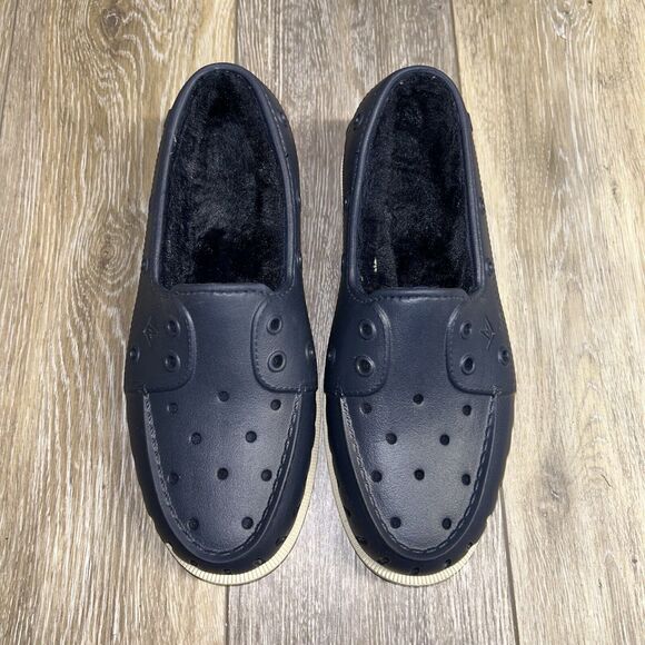 Sperry Float Cozy Slip On Women’s US Size 8 Fuzzy Blue Rubber Shoes STS87088 - Picture 4 of 12